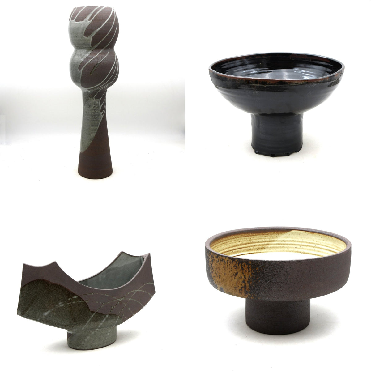 Ikebana Comport Arakawa Pottery