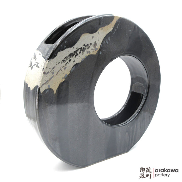 Handmade Ikebana Container Eclipse Large 16 0111-0001 made by Thomas Arakawa and Kathy Lee-Arakawa at Arakawa Pottery