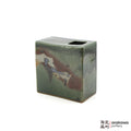 Handmade Ikebana Container 5ﾔ Square Vase 0119-036 made by Thomas Arakawa and Kathy Lee-Arakawa at Arakawa Pottery
