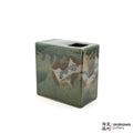 Handmade Ikebana Container 5ﾔ Square Vase 0119-037 made by Thomas Arakawa and Kathy Lee-Arakawa at Arakawa Pottery