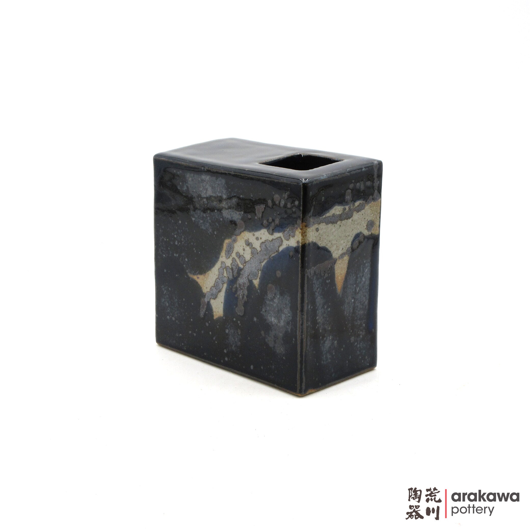 Handmade Ikebana Container 5ﾔ Square Vase 0119-038 made by Thomas Arakawa and Kathy Lee-Arakawa at Arakawa Pottery