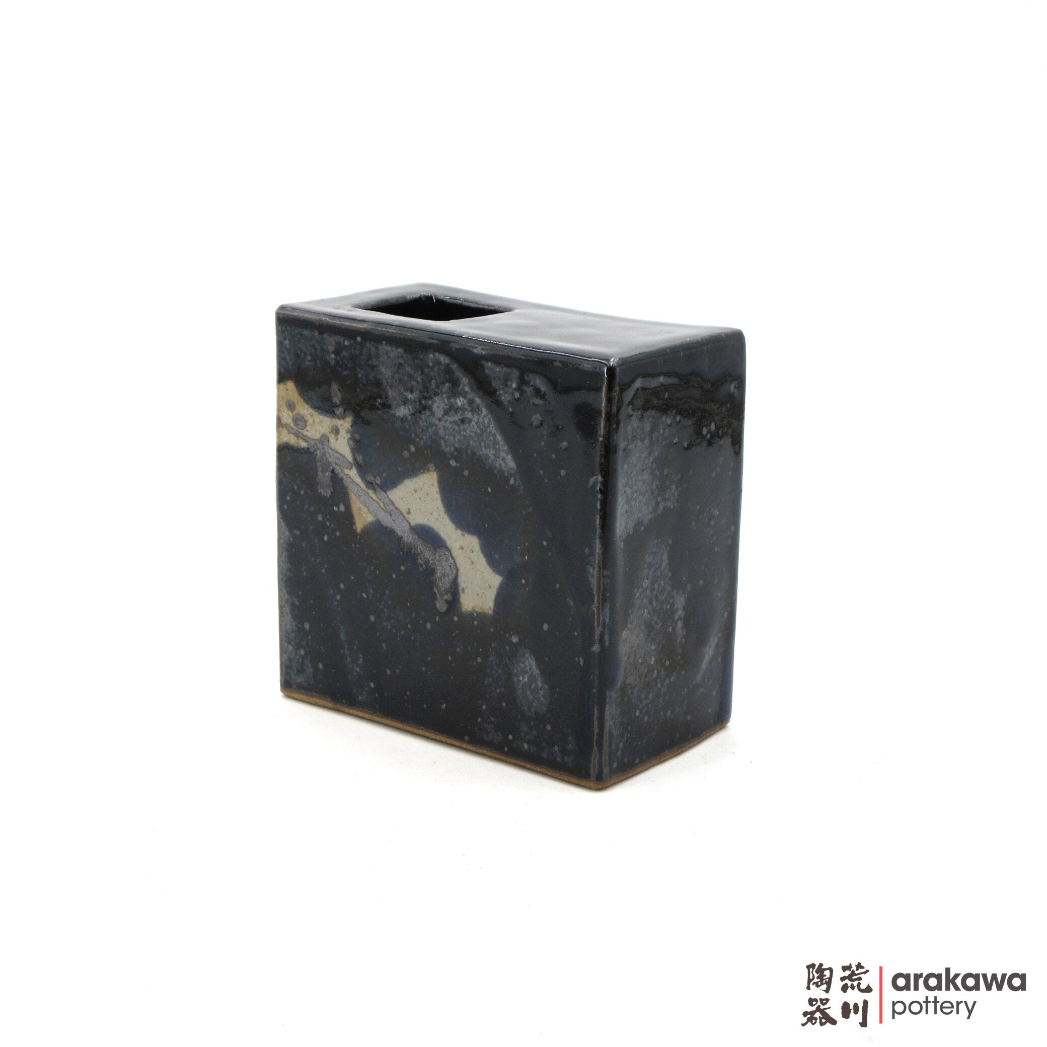 Handmade Ikebana Container 5ﾔ Square Vase 0119-041 made by Thomas Arakawa and Kathy Lee-Arakawa at Arakawa Pottery