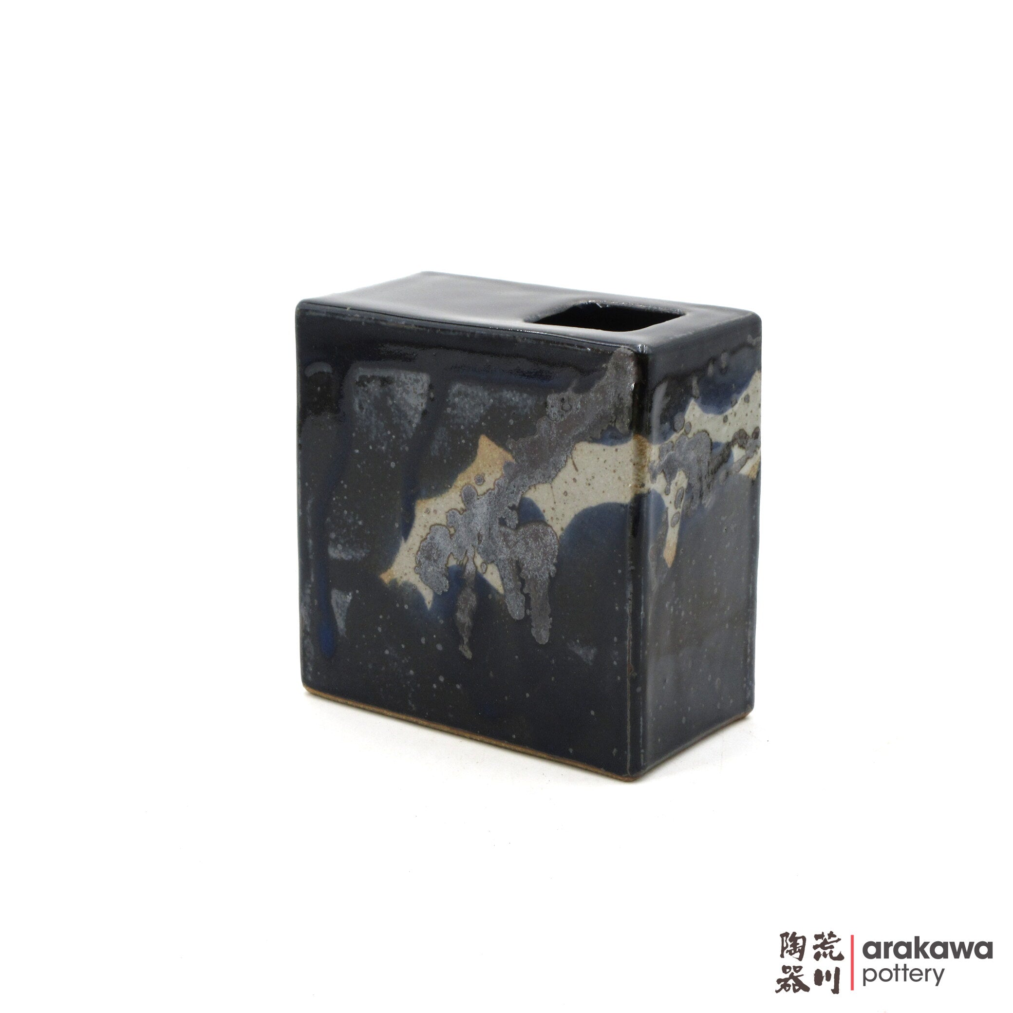 Handmade Ikebana Container 5ﾔ Square Vase 0119-042 made by Thomas Arakawa and Kathy Lee-Arakawa at Arakawa Pottery