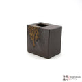 Handmade Ikebana Container 4ﾔ Square Vase 0119-051 made by Thomas Arakawa and Kathy Lee-Arakawa at Arakawa Pottery