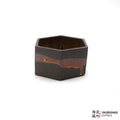 Handmade Ikebana Container Hex Suiban (Mini) 0119-071 made by Thomas Arakawa and Kathy Lee-Arakawa at Arakawa Pottery