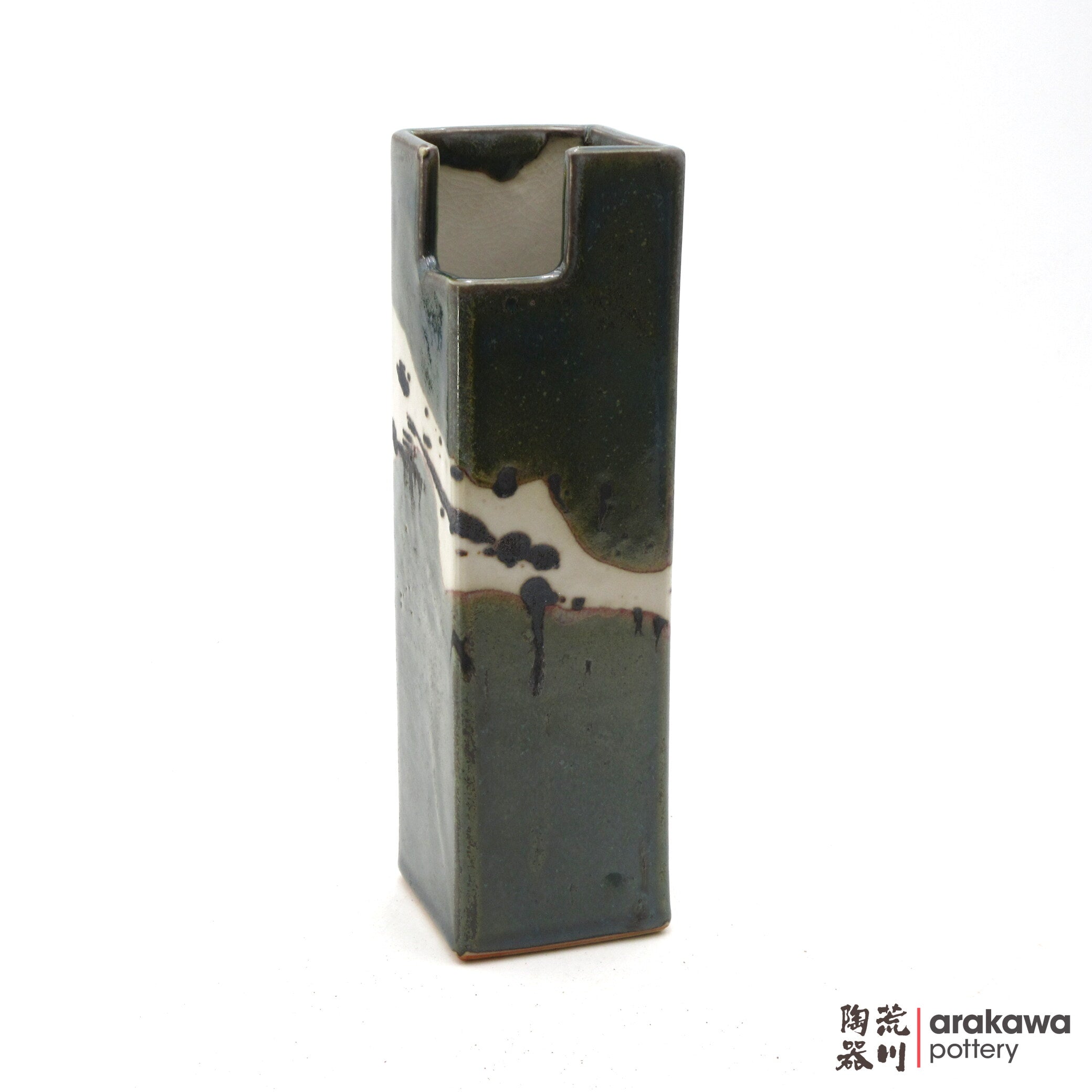 Handmade Ikebana Container Mini Cylinder (S) 0119-086 made by Thomas Arakawa and Kathy Lee-Arakawa at Arakawa Pottery