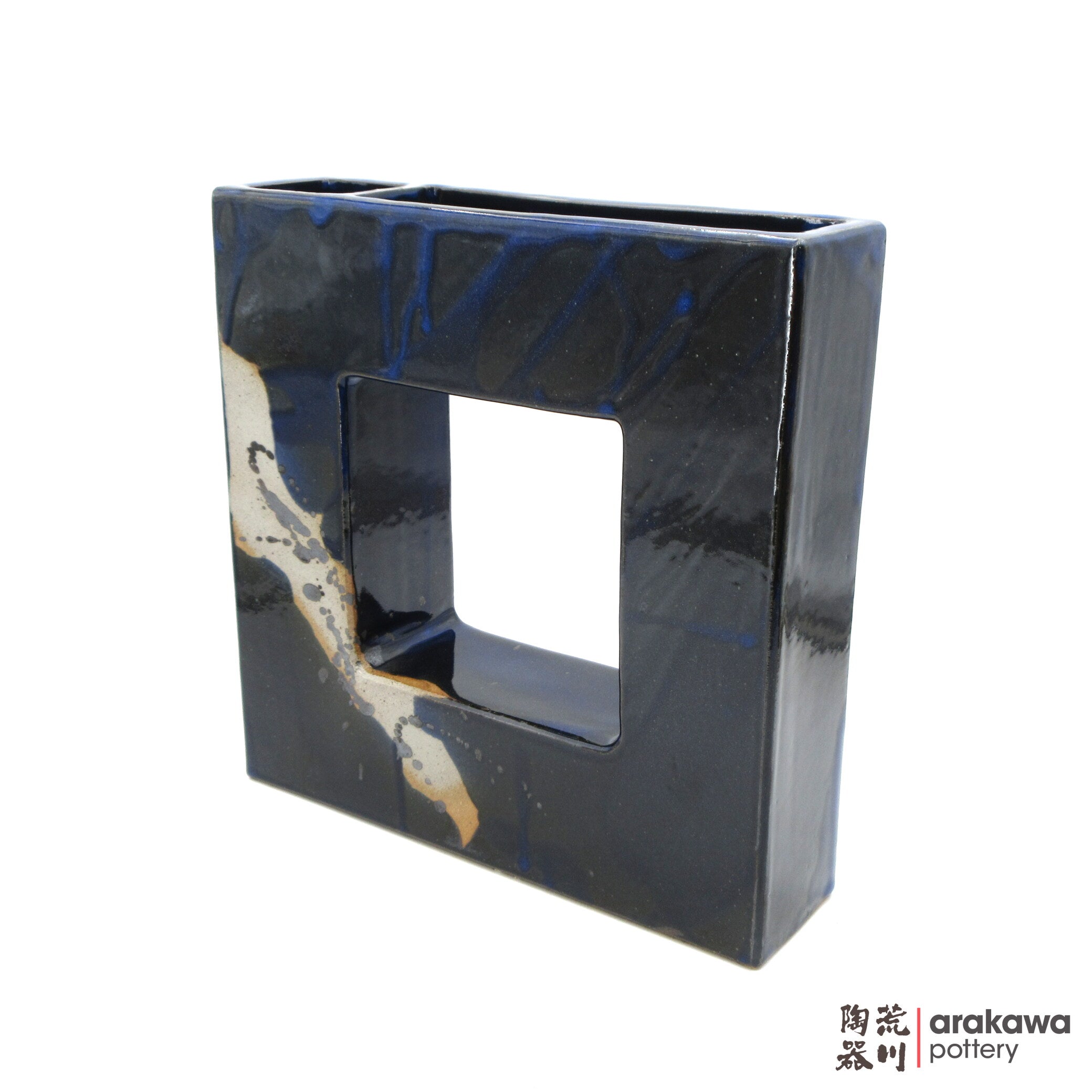 Handmade Ikebana Container Square Eclipse 0220-003 made by Thomas Arakawa and Kathy Lee-Arakawa at Arakawa Pottery