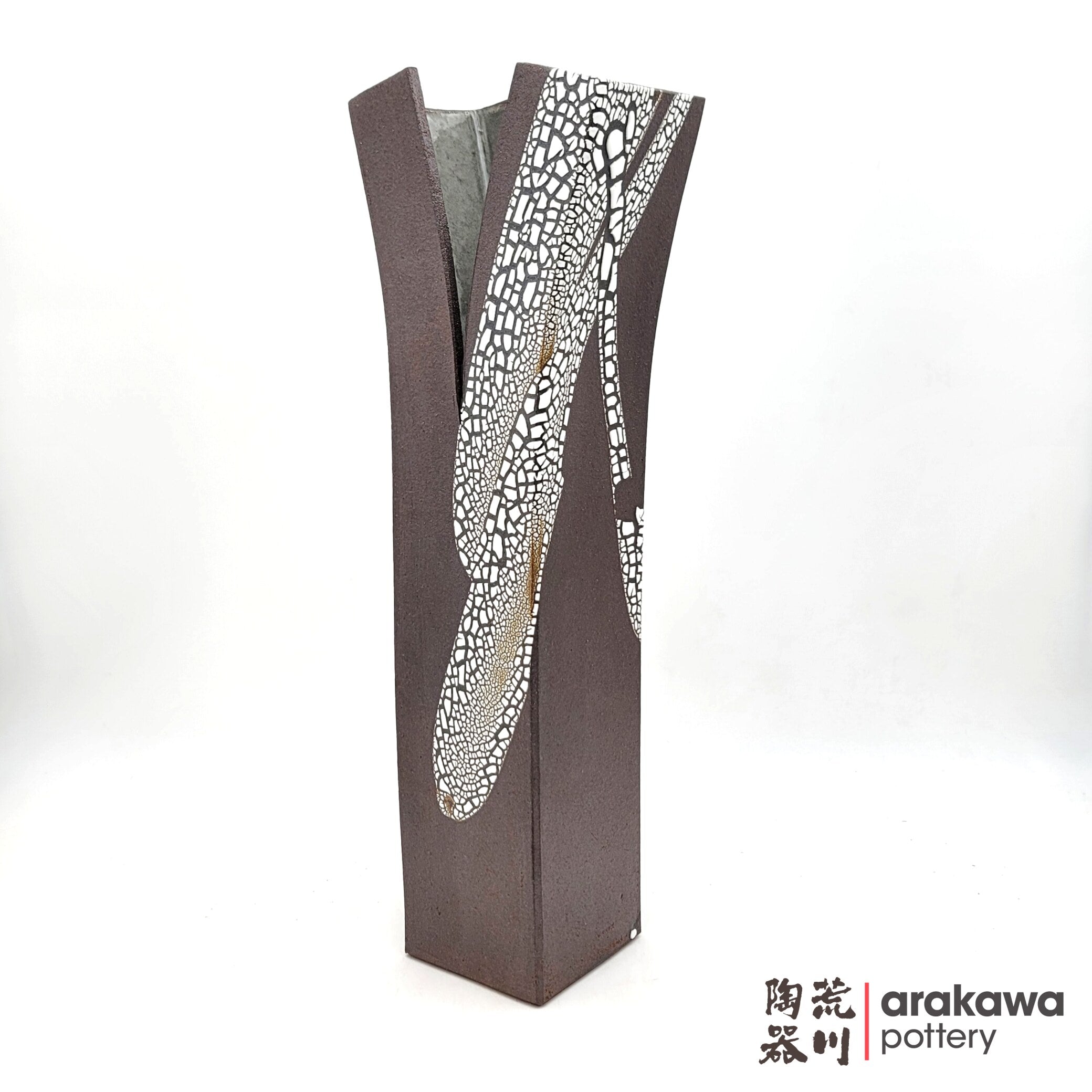 Handmade Ikebana Container Split Vase 0220-007 made by Thomas Arakawa and Kathy Lee-Arakawa at Arakawa Pottery