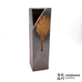Handmade Ikebana Container Slice Vase 14 0220-012 made by Thomas Arakawa and Kathy Lee-Arakawa at Arakawa Pottery