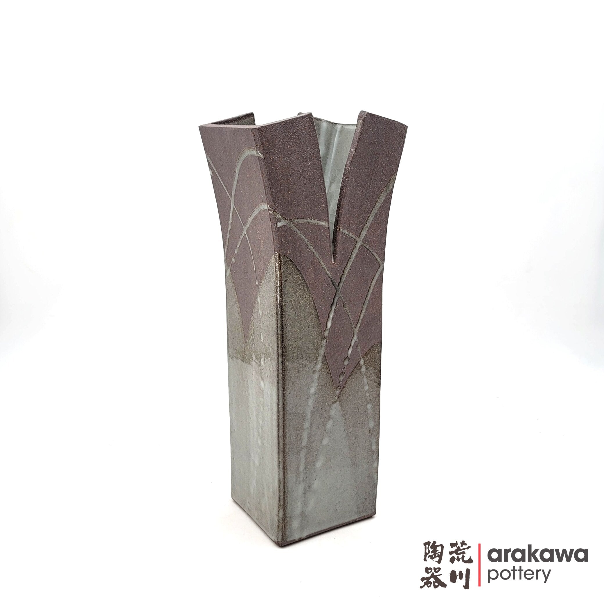 Handmade Ikebana Container Split Vase 13 0220-016 made by Thomas Arakawa and Kathy Lee-Arakawa at Arakawa Pottery