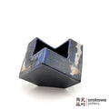 Handmade Ikebana Container Cube 5ﾔ 0220-021 made by Thomas Arakawa and Kathy Lee-Arakawa at Arakawa Pottery
