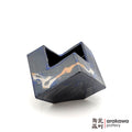 Handmade Ikebana Container Cube 5ﾔ 0220-022 made by Thomas Arakawa and Kathy Lee-Arakawa at Arakawa Pottery