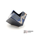 Handmade Ikebana Container Cube 5ﾔ 0220-024 made by Thomas Arakawa and Kathy Lee-Arakawa at Arakawa Pottery