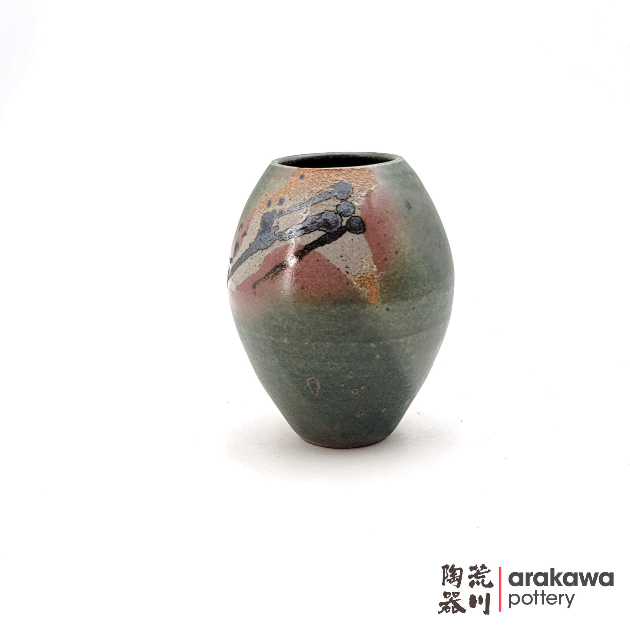 Handmade Ikebana Container Small Vase 6ﾔ 0220-055 made by Thomas Arakawa and Kathy Lee-Arakawa at Arakawa Pottery