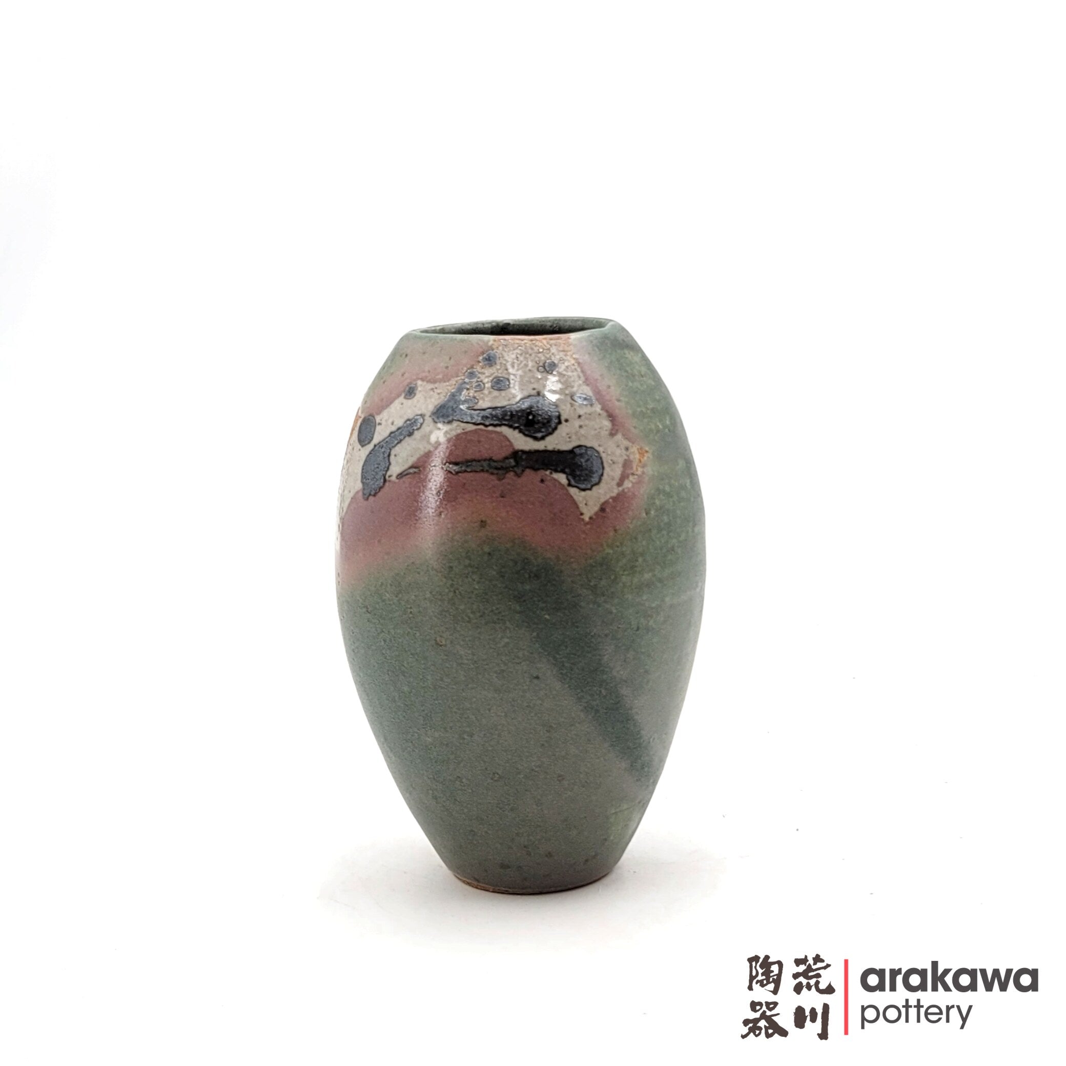 Handmade Ikebana Container Small Vase 6ﾔ 0220-056 made by Thomas Arakawa and Kathy Lee-Arakawa at Arakawa Pottery