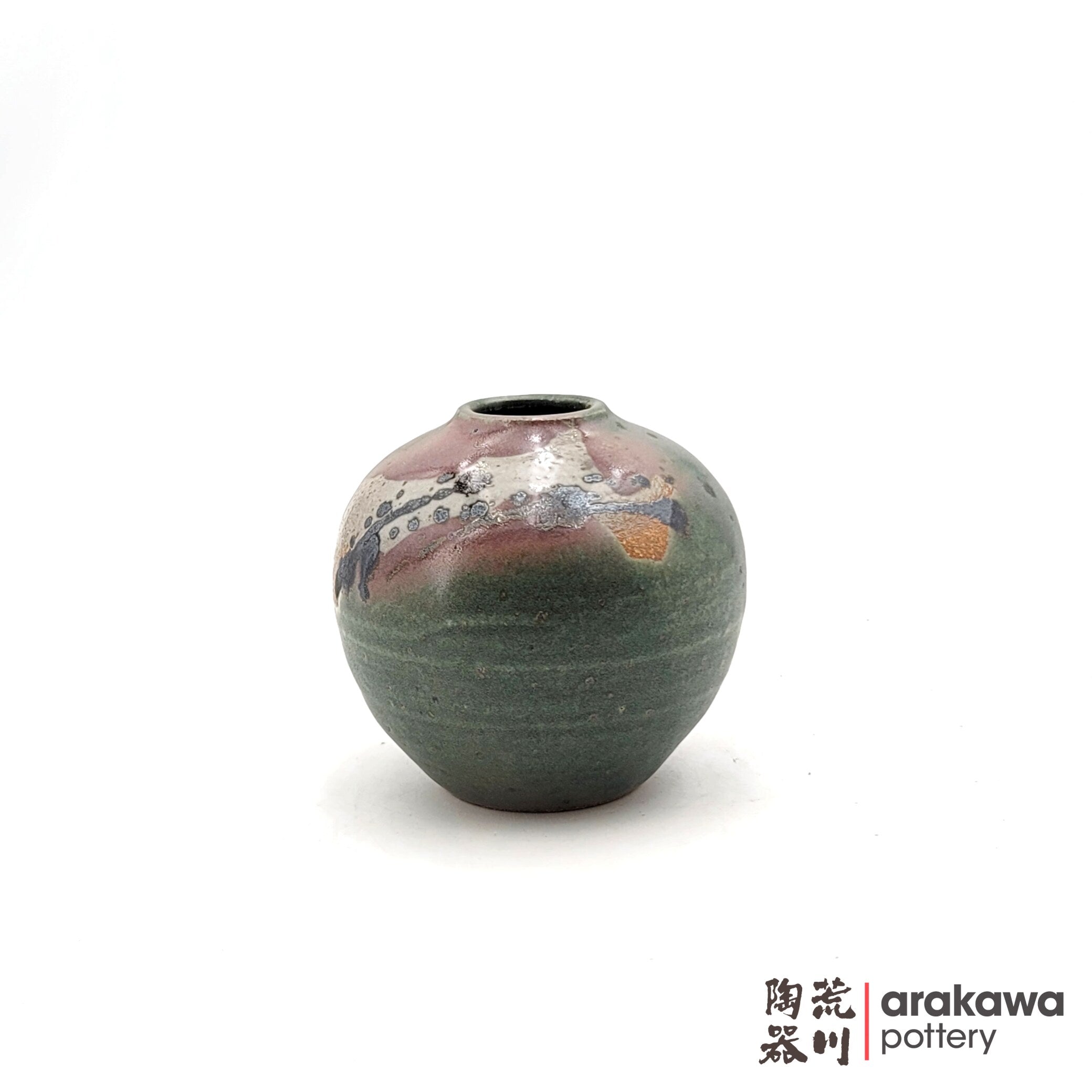 Handmade Ikebana Container Small Vase 6ﾔ 0220-057 made by Thomas Arakawa and Kathy Lee-Arakawa at Arakawa Pottery