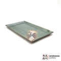 Handmade Dinnerware Sushi Plate (M) 0220-177 made by Thomas Arakawa and Kathy Lee-Arakawa at Arakawa Pottery