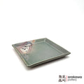 Handmade Dinnerware Square Dish (L) Desert Dish 0220-191 made by Thomas Arakawa and Kathy Lee-Arakawa at Arakawa Pottery
