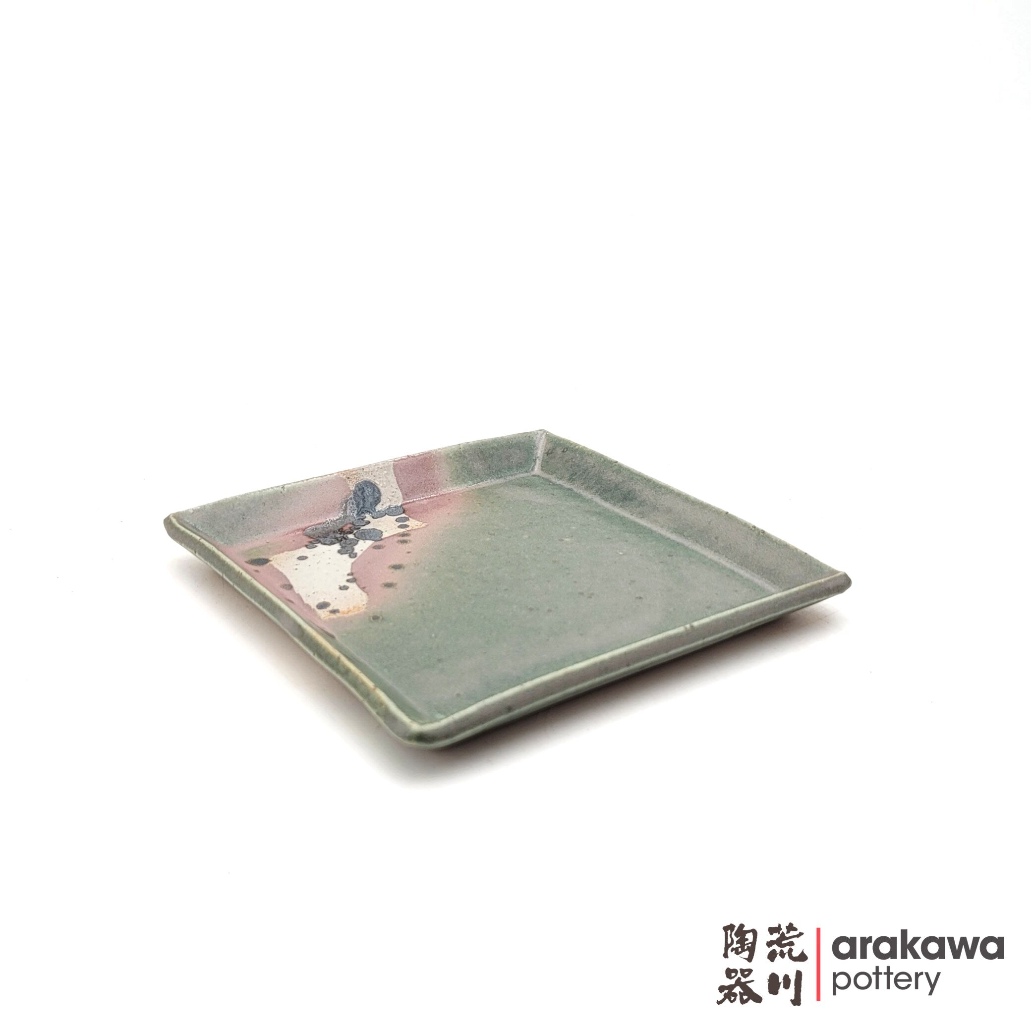 Handmade Dinnerware Square Dish (L) Desert Dish 0220-192 made by Thomas Arakawa and Kathy Lee-Arakawa at Arakawa Pottery