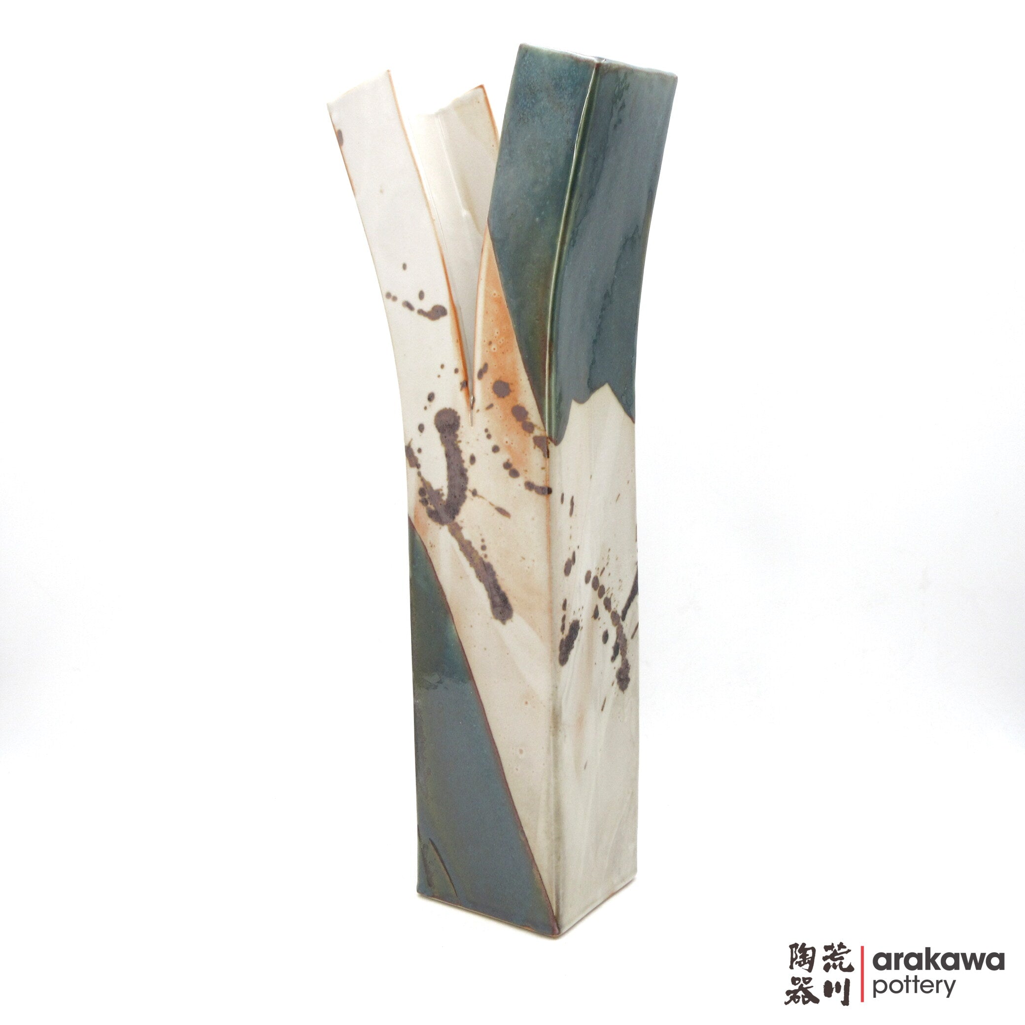 Handmade Ikebana Container Split Vase 0319-004 made by Thomas Arakawa and Kathy Lee-Arakawa at Arakawa Pottery