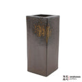 Handmade Ikebana Container Square Cylinder 9” 0319-038 made by Thomas Arakawa and Kathy Lee-Arakawa at Arakawa Pottery