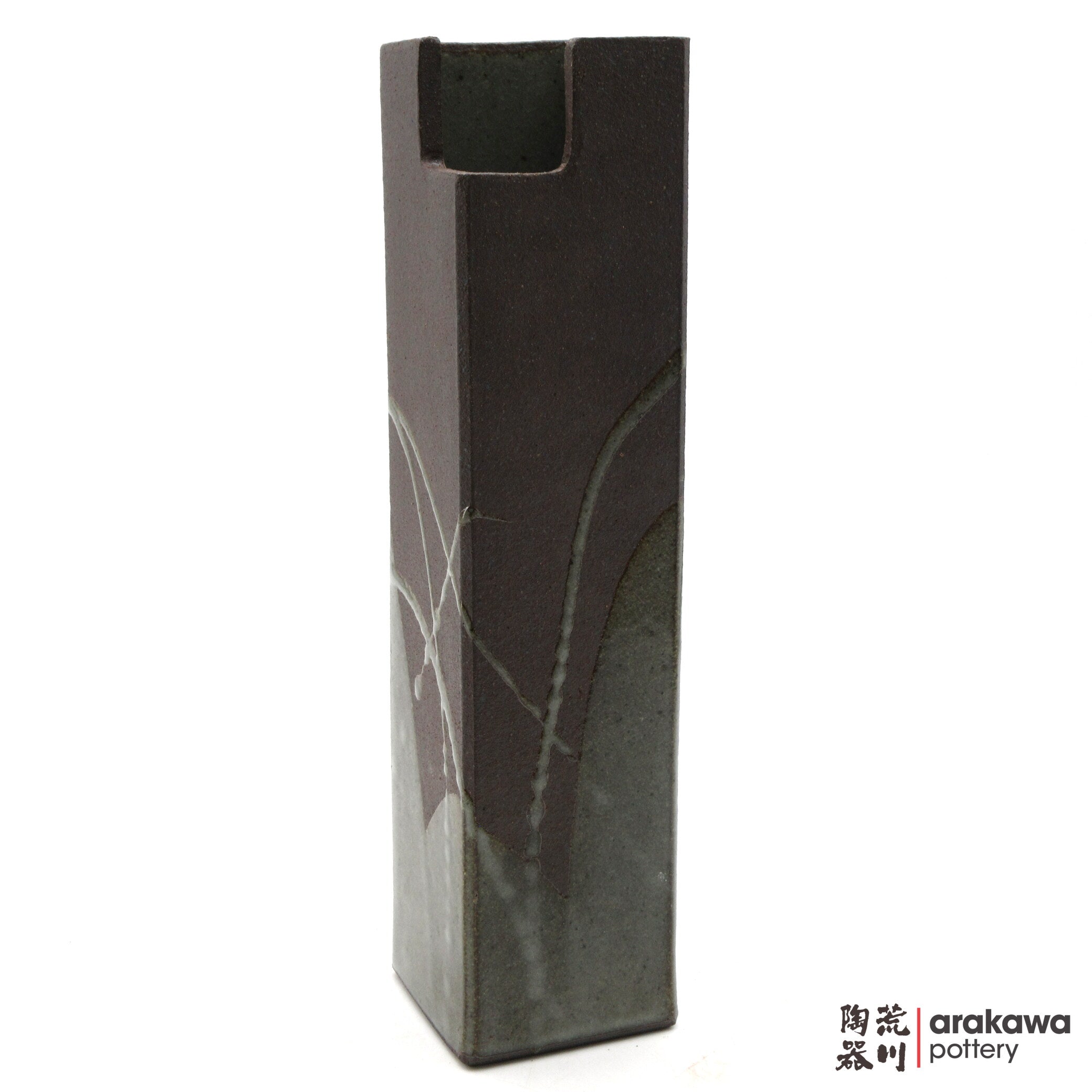 Handmade Ikebana Container Mini Cylinder (L) 0319-044 made by Thomas Arakawa and Kathy Lee-Arakawa at Arakawa Pottery
