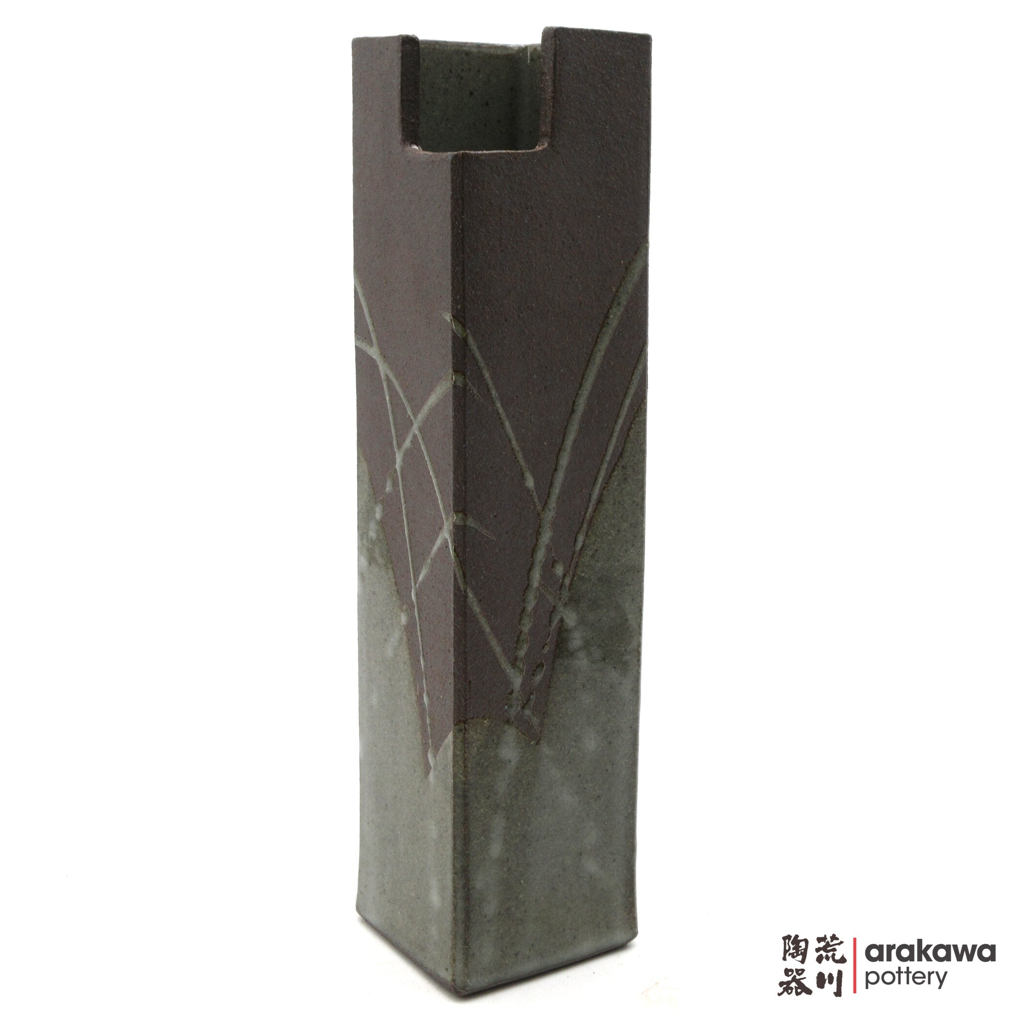 Handmade Ikebana Container Mini Cylinder (L) 0319-045 made by Thomas Arakawa and Kathy Lee-Arakawa at Arakawa Pottery