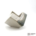Handmade Ikebana Container Cube 5” 0421-019 made by Thomas Arakawa and Kathy Lee-Arakawa at Arakawa Pottery