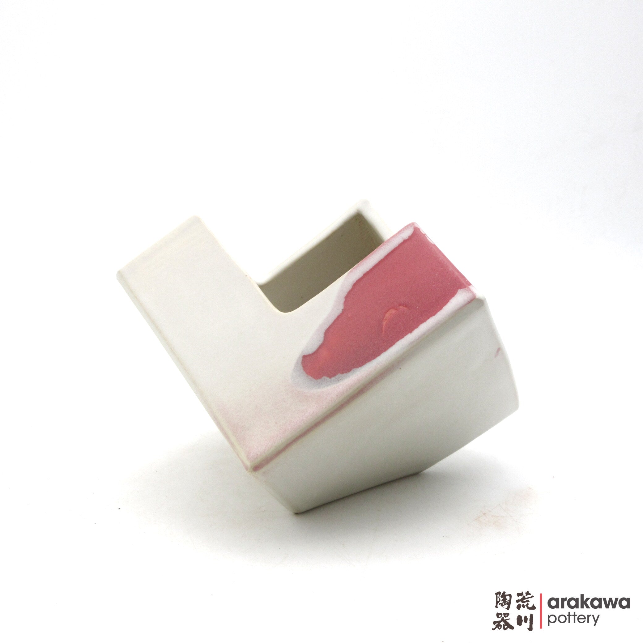 Handmade Ikebana Container Cube 5” 0421-020 made by Thomas Arakawa and Kathy Lee-Arakawa at Arakawa Pottery
