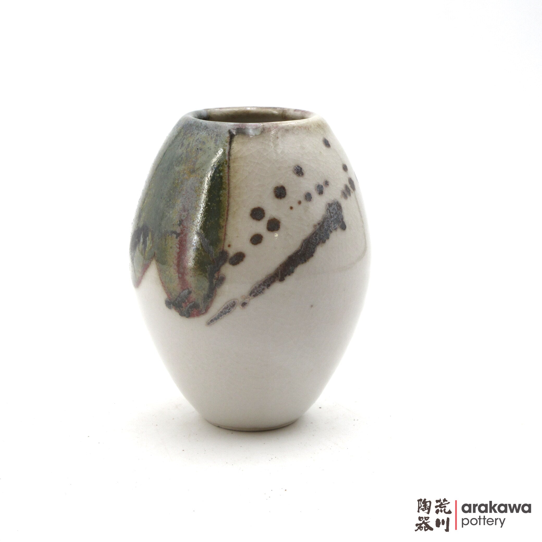 Handmade Ikebana Container Small Vase 6” 0421-048 made by Thomas Arakawa and Kathy Lee-Arakawa at Arakawa Pottery