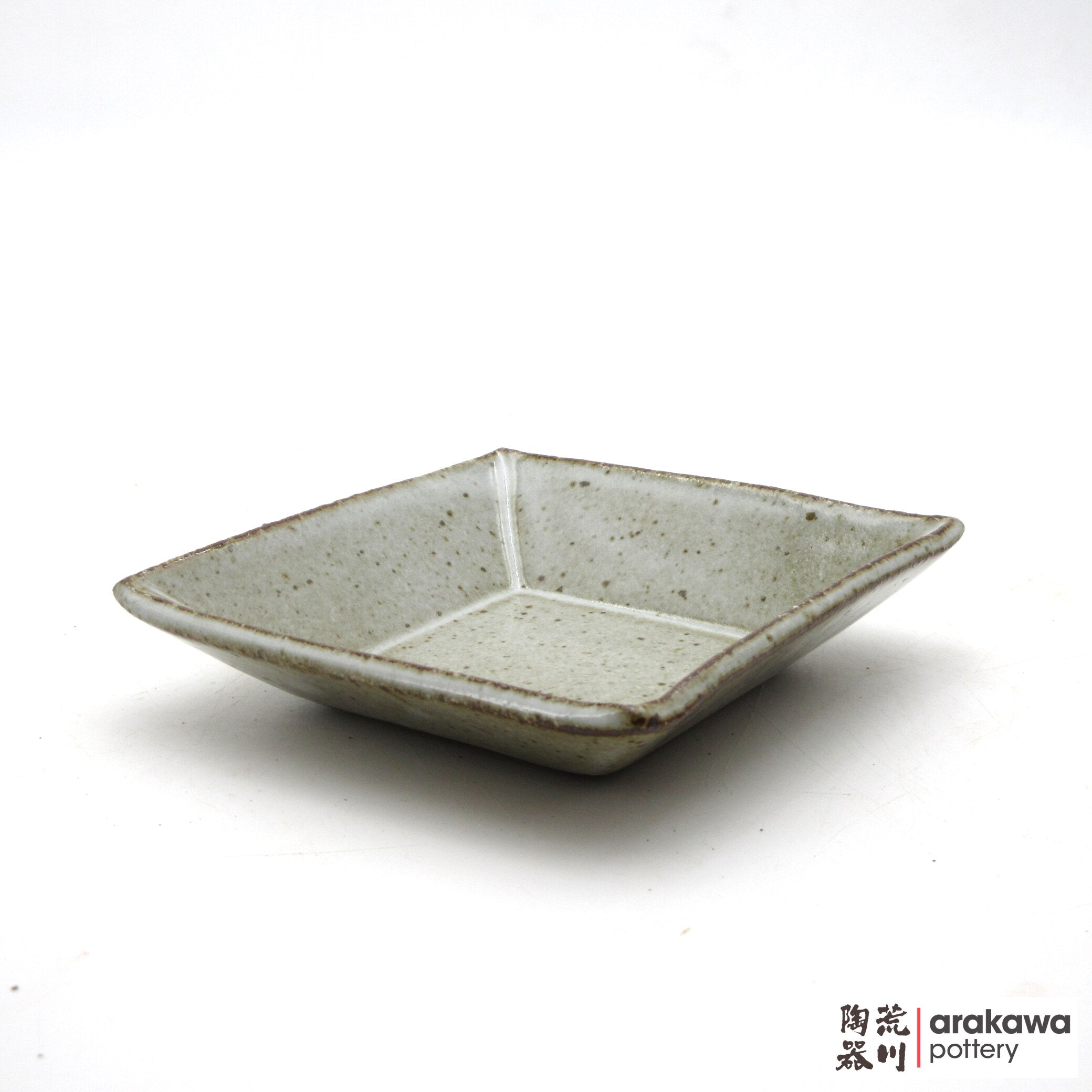 Handmade Dinnerware Square Dish (M) Side Dish 0421-177 made by Thomas Arakawa and Kathy Lee-Arakawa at Arakawa Pottery
