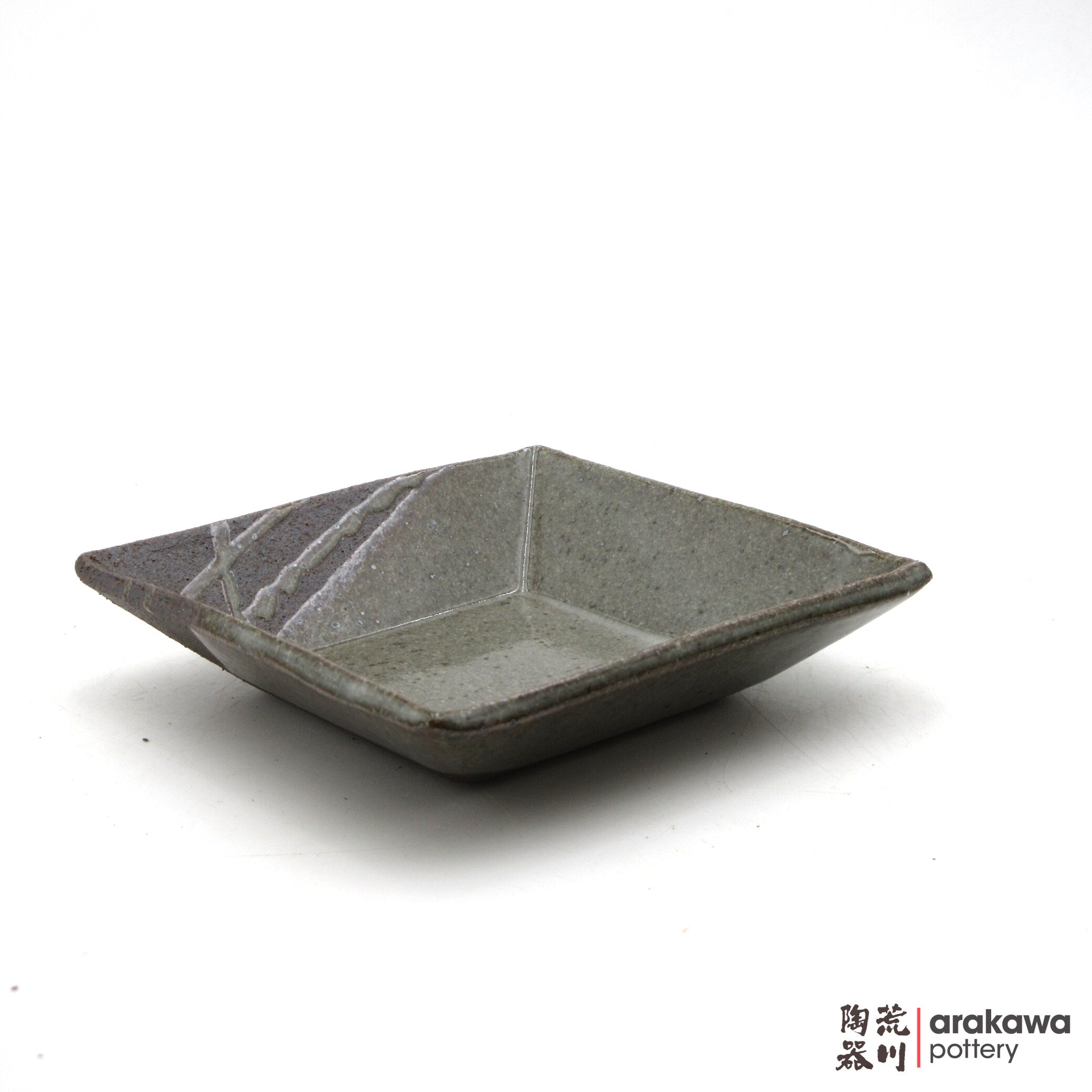 Handmade Dinnerware Square Dish (M) Side Dish 0421-180 made by Thomas Arakawa and Kathy Lee-Arakawa at Arakawa Pottery