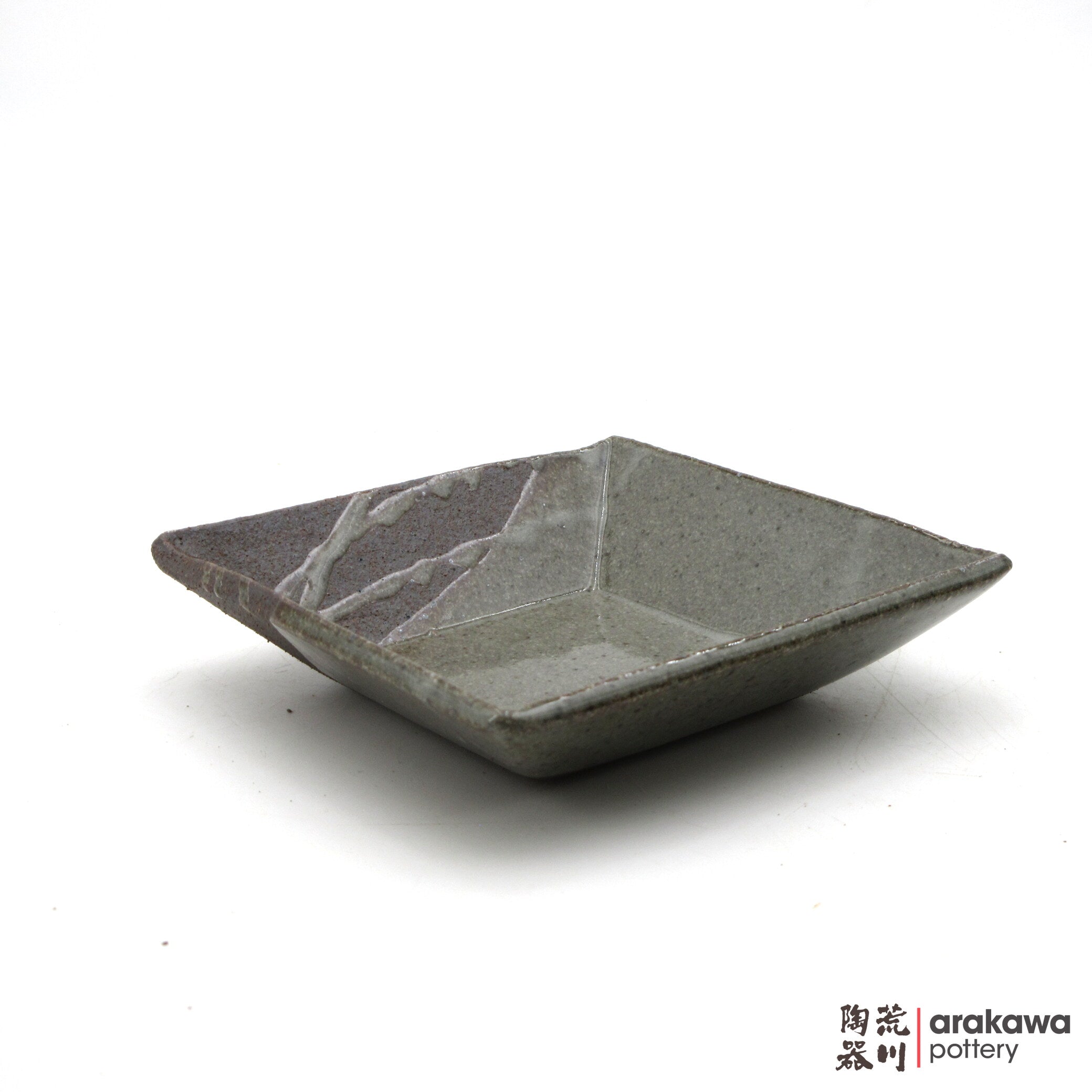 Handmade Dinnerware Square Dish (M) Side Dish 0421-181 made by Thomas Arakawa and Kathy Lee-Arakawa at Arakawa Pottery