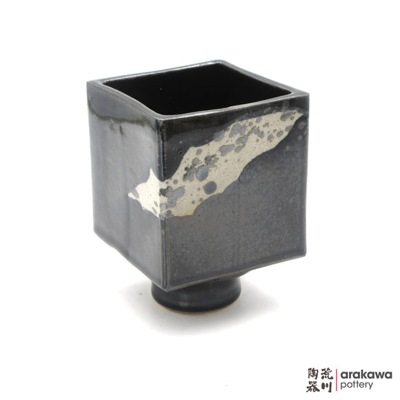 Handmade Ikebana Container 4'' cube comport 0502-016 made by Thomas Arakawa and Kathy Lee-Arakawa at Arakawa Pottery
