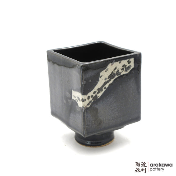 Handmade Ikebana Container 4'' cube comport 0502-017 made by Thomas Arakawa and Kathy Lee-Arakawa at Arakawa Pottery