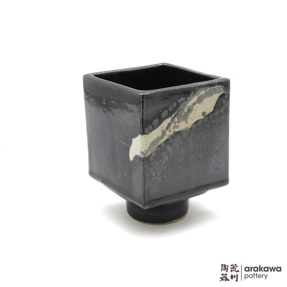 Handmade Ikebana Container 4'' cube comport 0502-019 made by Thomas Arakawa and Kathy Lee-Arakawa at Arakawa Pottery