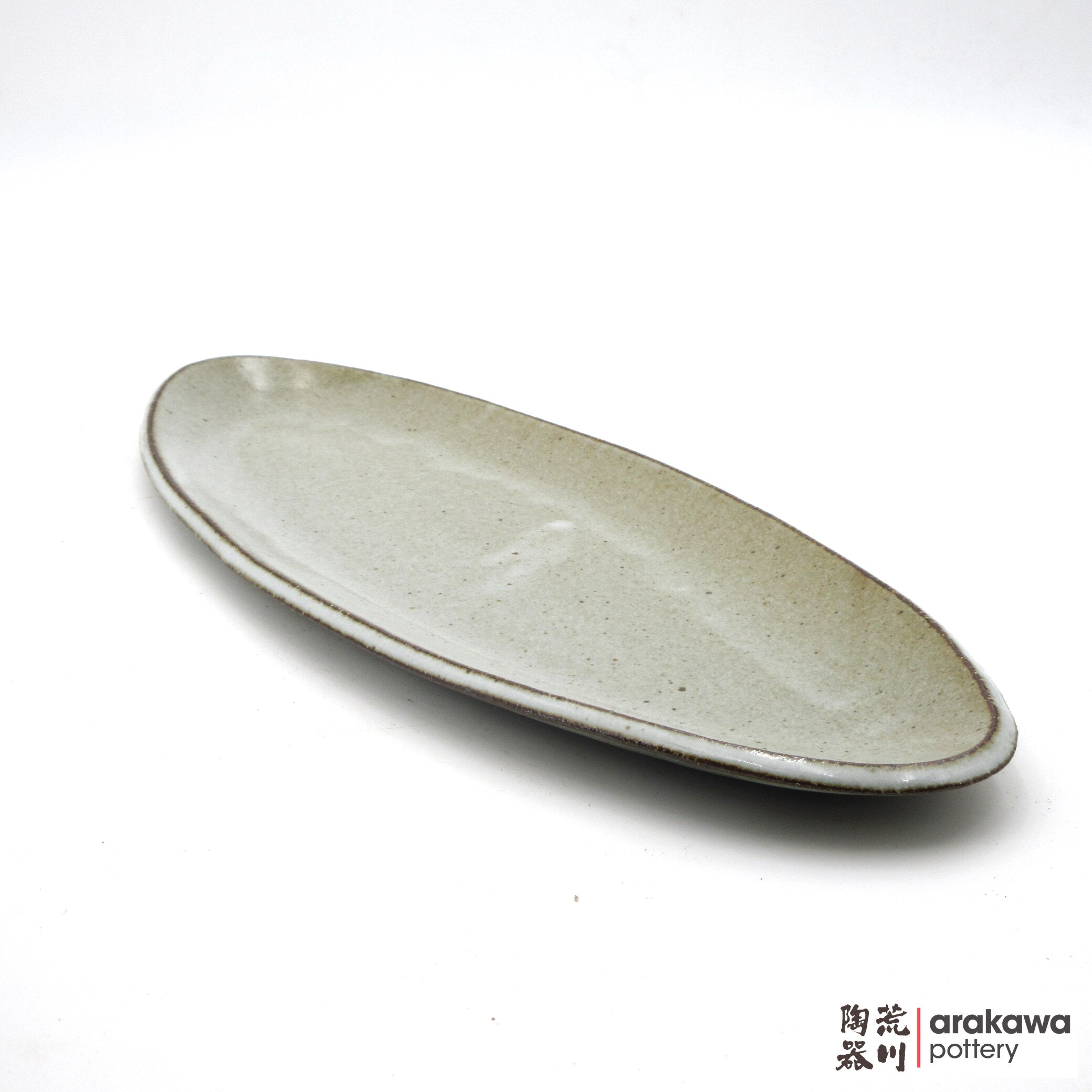 Handmade Dinnerware Slab Plate (Oval) 0516-117 made by Thomas Arakawa and Kathy Lee-Arakawa at Arakawa Pottery