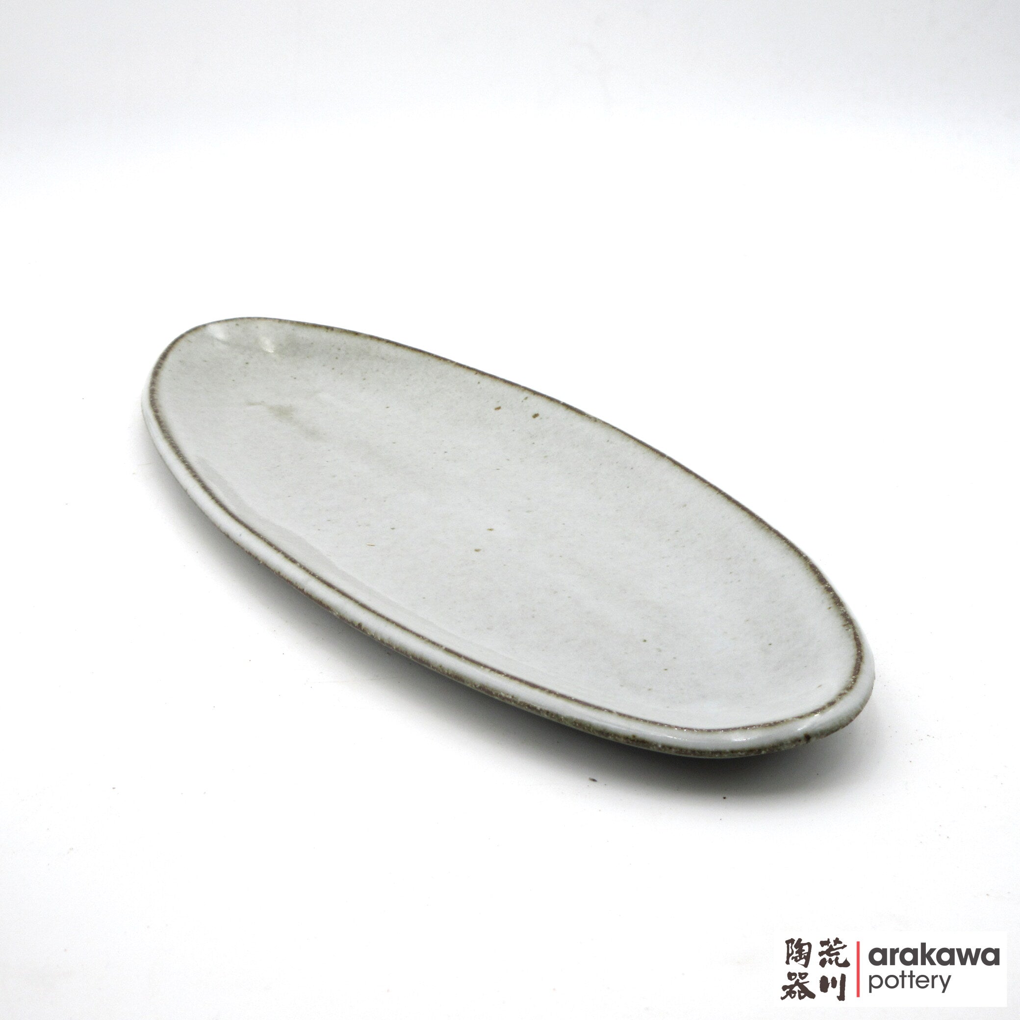 Handmade Dinnerware Slab Plate (Oval) 0516-119 made by Thomas Arakawa and Kathy Lee-Arakawa at Arakawa Pottery