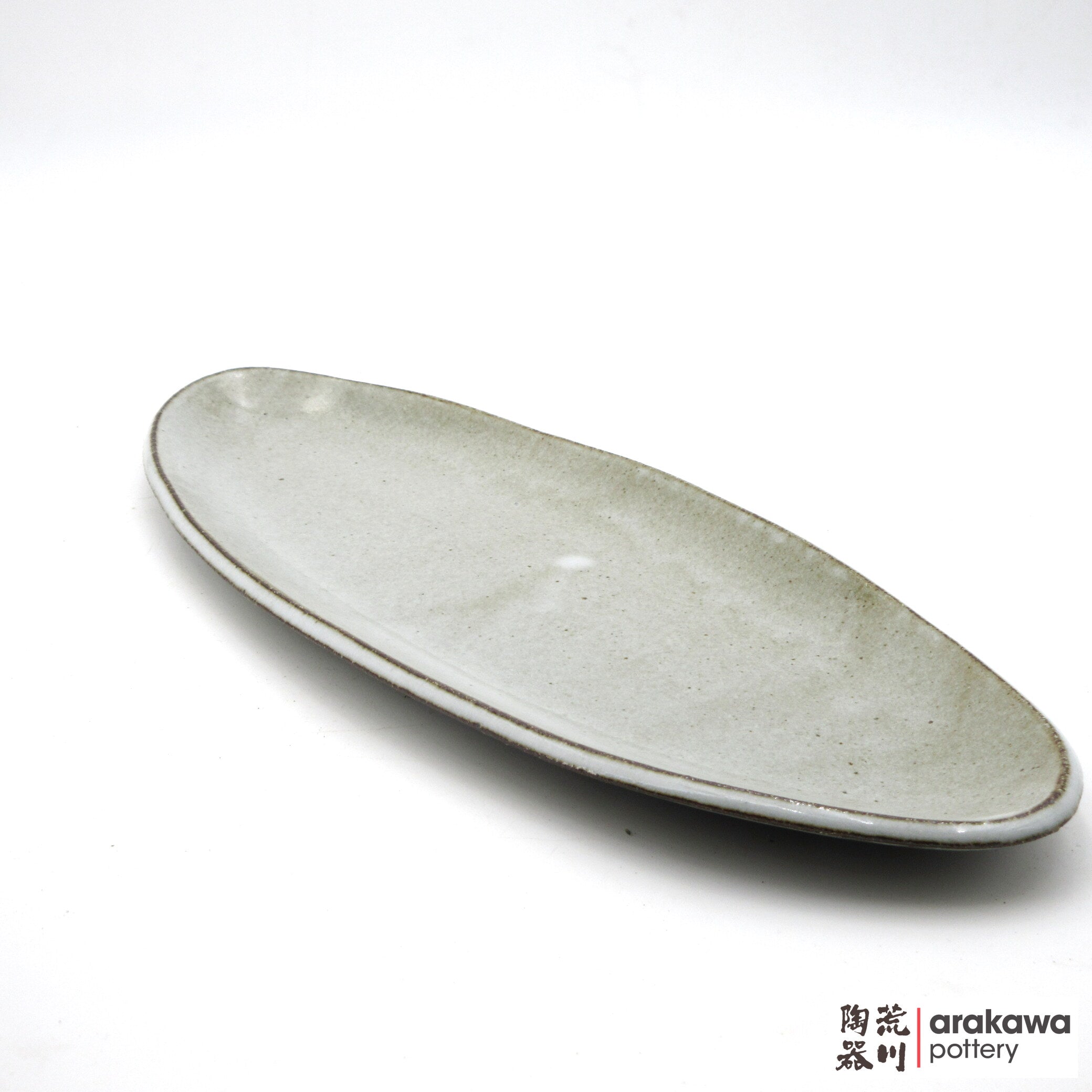 Handmade Dinnerware Slab Plate (Oval) 0516-121 made by Thomas Arakawa and Kathy Lee-Arakawa at Arakawa Pottery