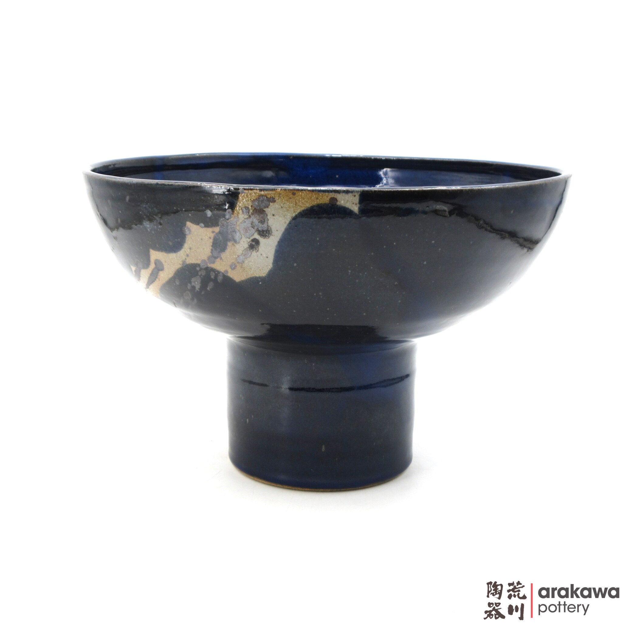 Handmade Ikebana Container Fusako Bowl Comport 0519-008 made by Thomas Arakawa and Kathy Lee-Arakawa at Arakawa Pottery