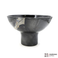 Handmade Ikebana Container Fusako Bowl Comport 0519-010 made by Thomas Arakawa and Kathy Lee-Arakawa at Arakawa Pottery