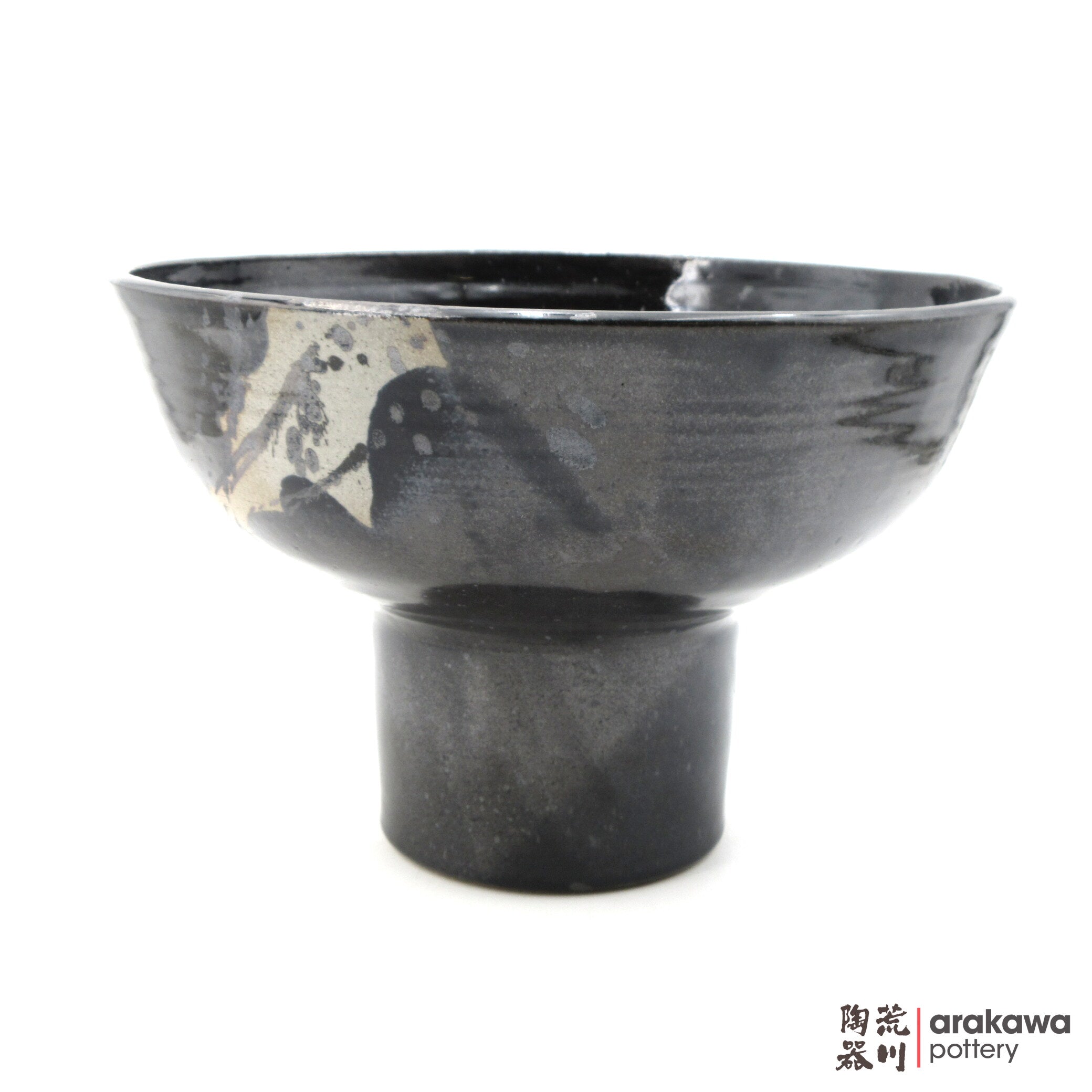 Handmade Ikebana Container Fusako Bowl Comport 0519-011 made by Thomas Arakawa and Kathy Lee-Arakawa at Arakawa Pottery