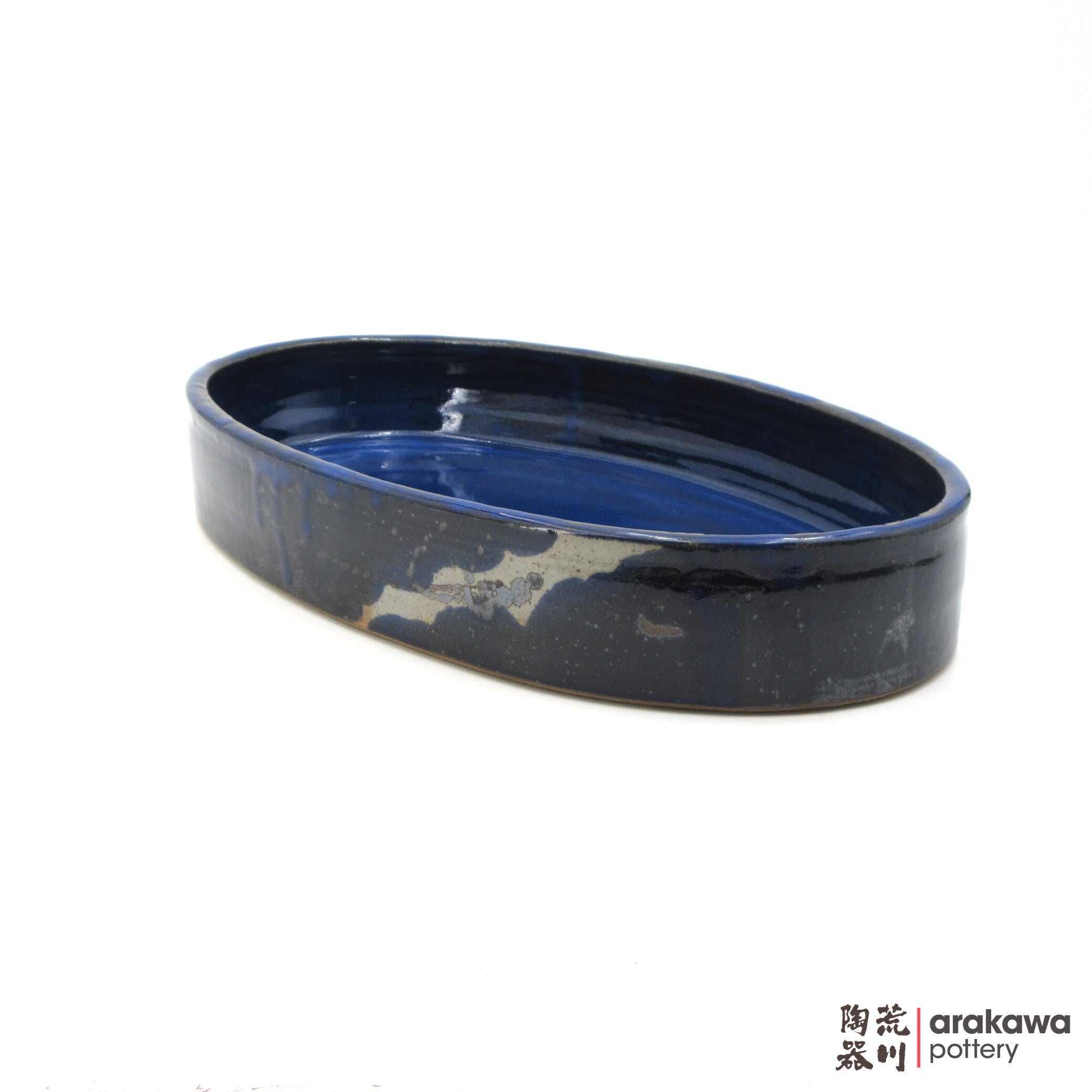 Handmade Ikebana Container Oval Suiban Small 0519-018 made by Thomas Arakawa and Kathy Lee-Arakawa at Arakawa Pottery