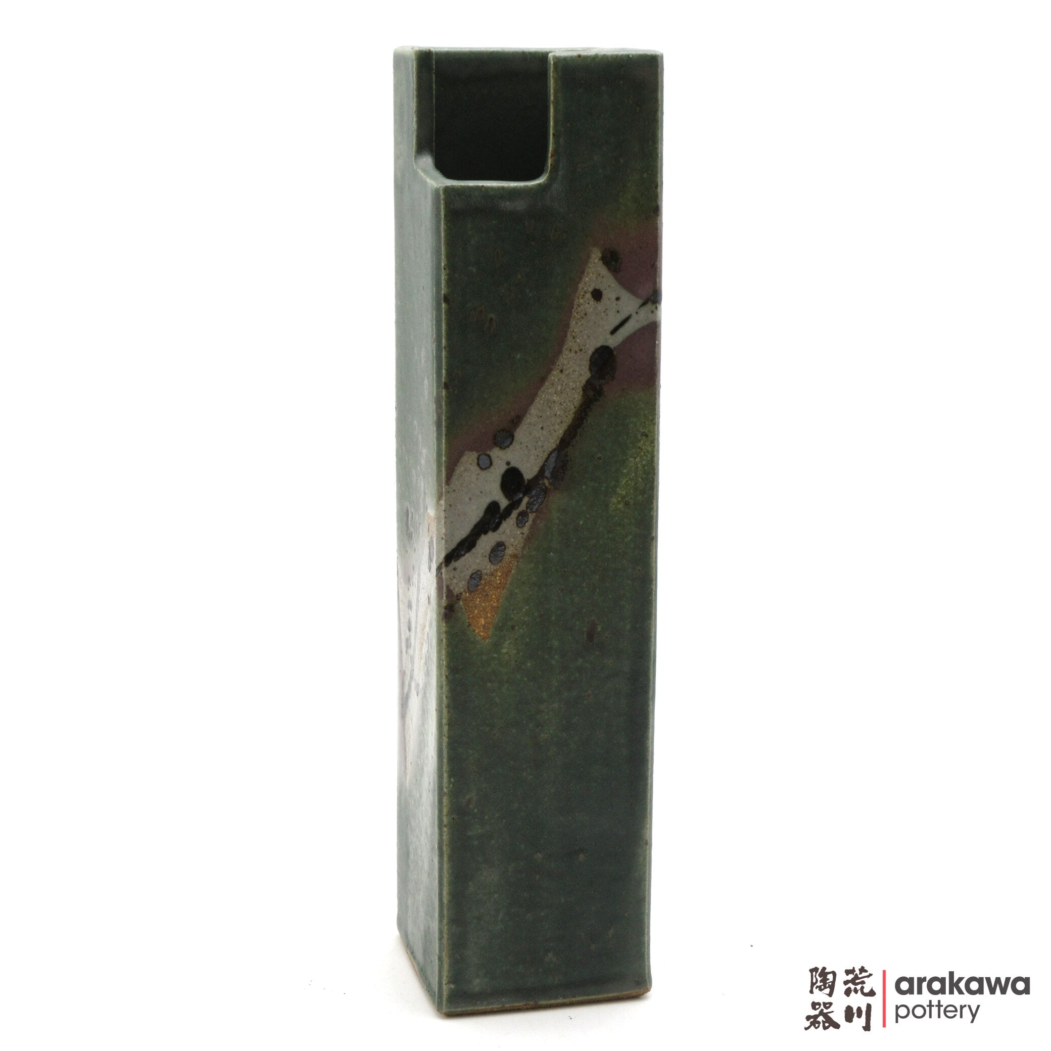 Handmade Ikebana Container Mini Cylinder (L) 0519-033 made by Thomas Arakawa and Kathy Lee-Arakawa at Arakawa Pottery