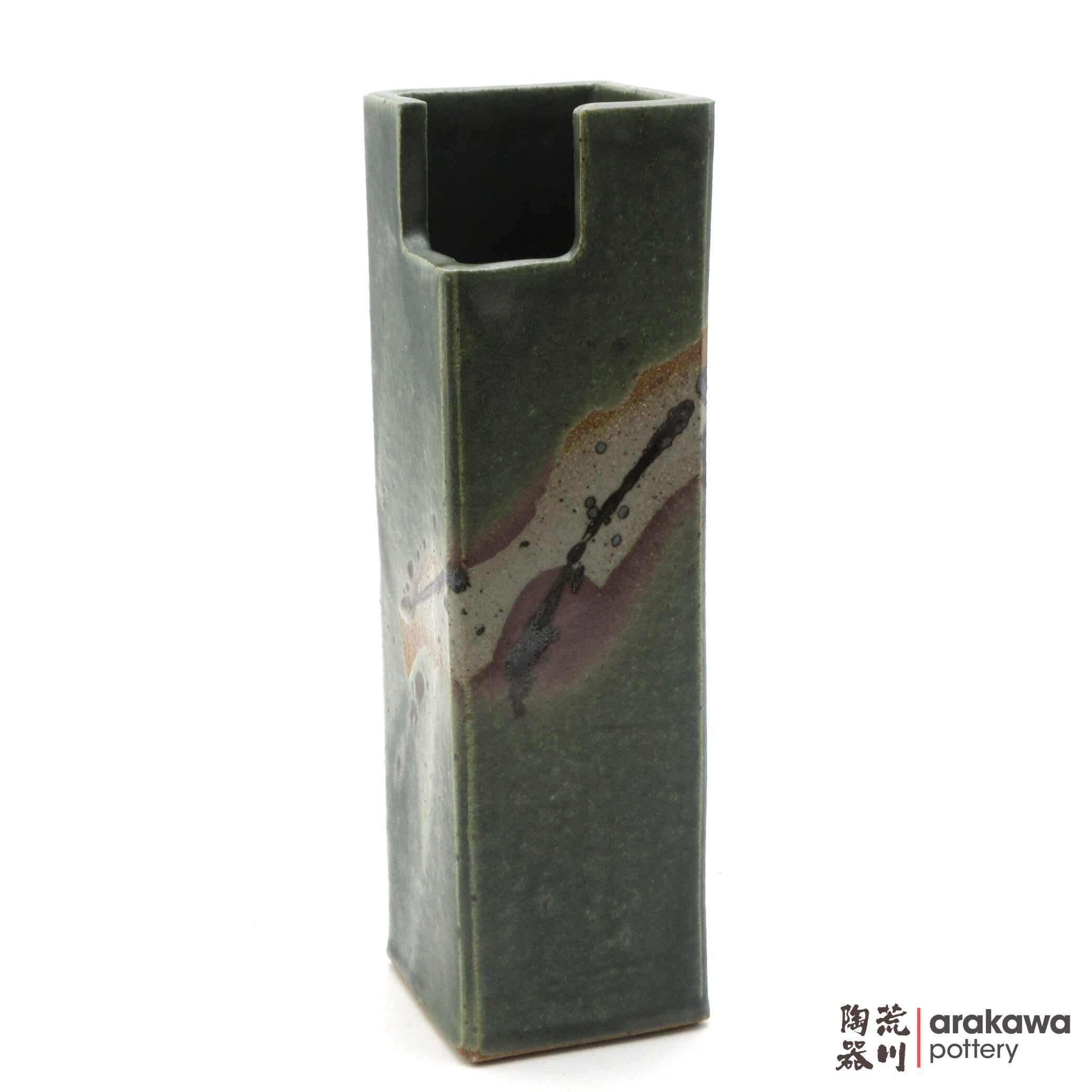 Handmade Ikebana Container Mini Cylinder (M) 0519-042 made by Thomas Arakawa and Kathy Lee-Arakawa at Arakawa Pottery