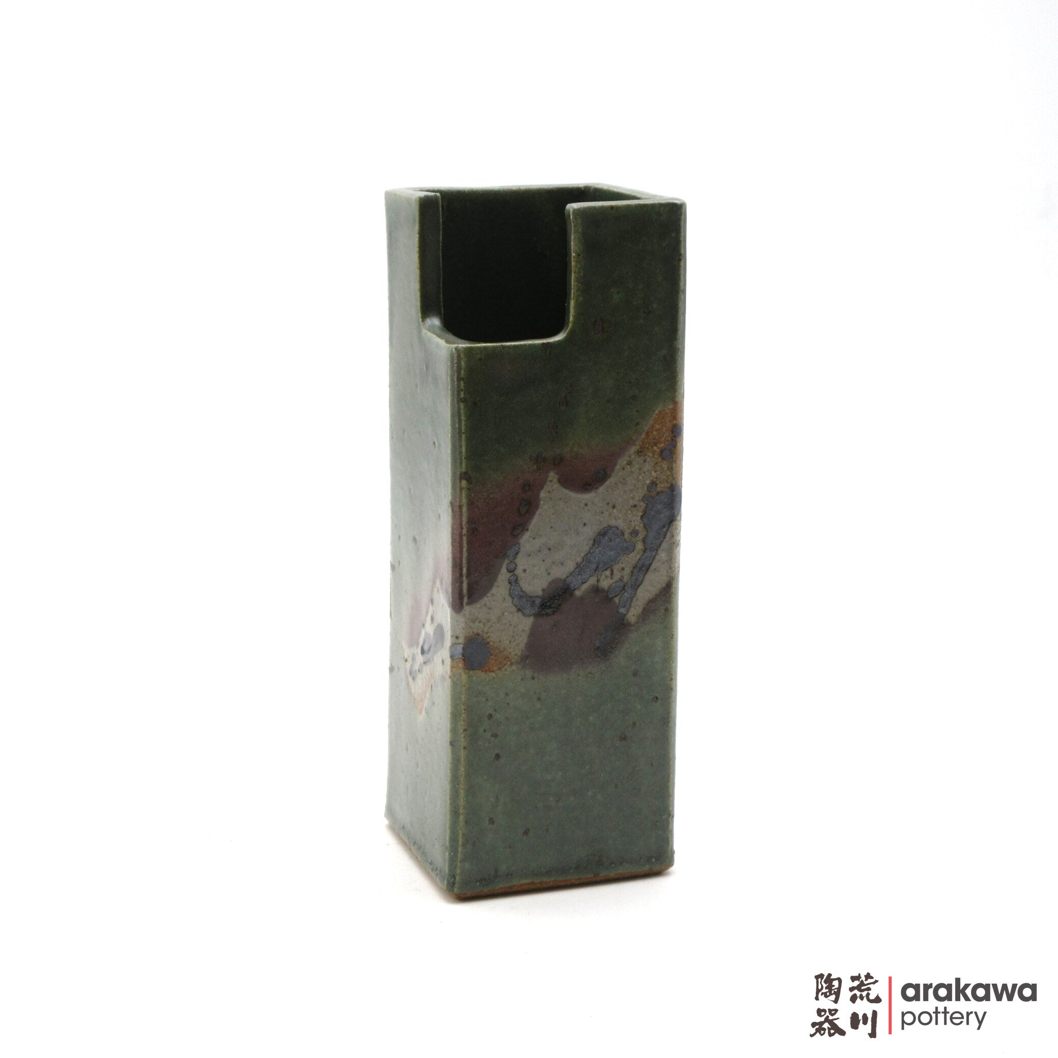 Handmade Ikebana Container Mini Cylinder (S) 0519-049 made by Thomas Arakawa and Kathy Lee-Arakawa at Arakawa Pottery