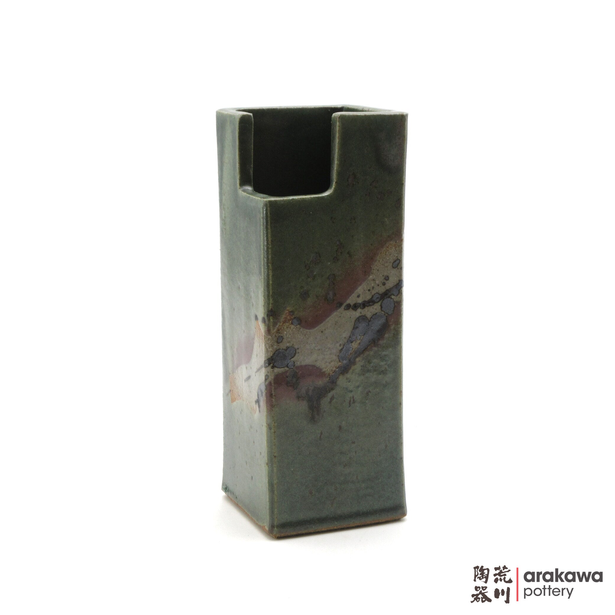 Handmade Ikebana Container Mini Cylinder (S) 0519-052 made by Thomas Arakawa and Kathy Lee-Arakawa at Arakawa Pottery