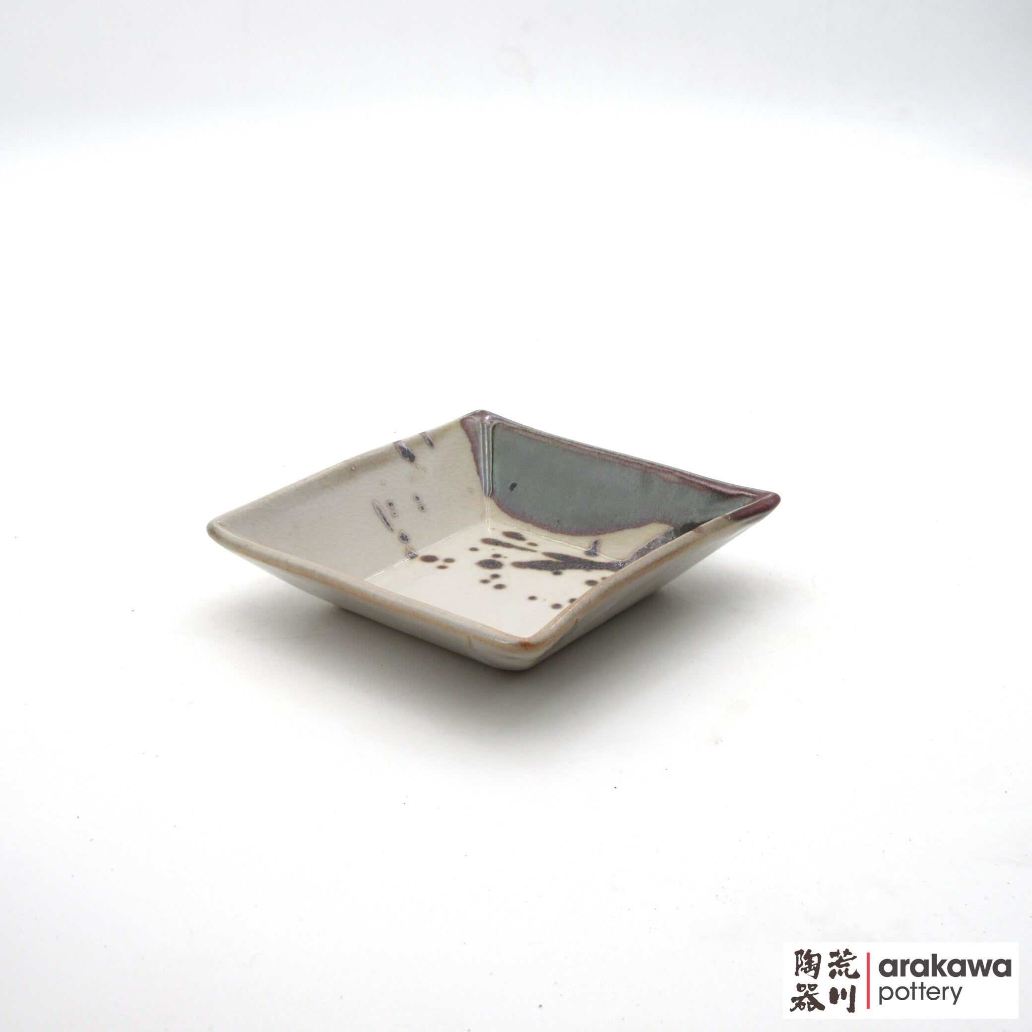 Handmade Dinnerware Square Dish (M) Side Dish 0519-143 made by Thomas Arakawa and Kathy Lee-Arakawa at Arakawa Pottery