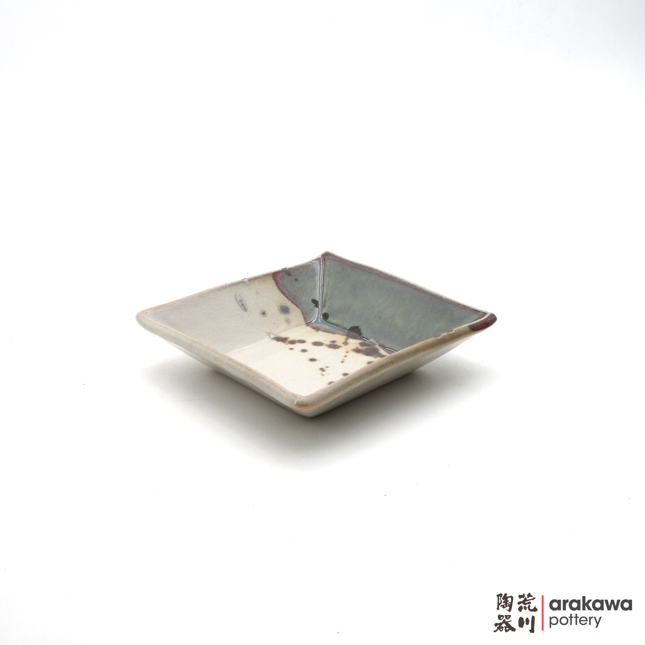 Handmade Dinnerware Square Dish (M) Side Dish 0519-144 made by Thomas Arakawa and Kathy Lee-Arakawa at Arakawa Pottery