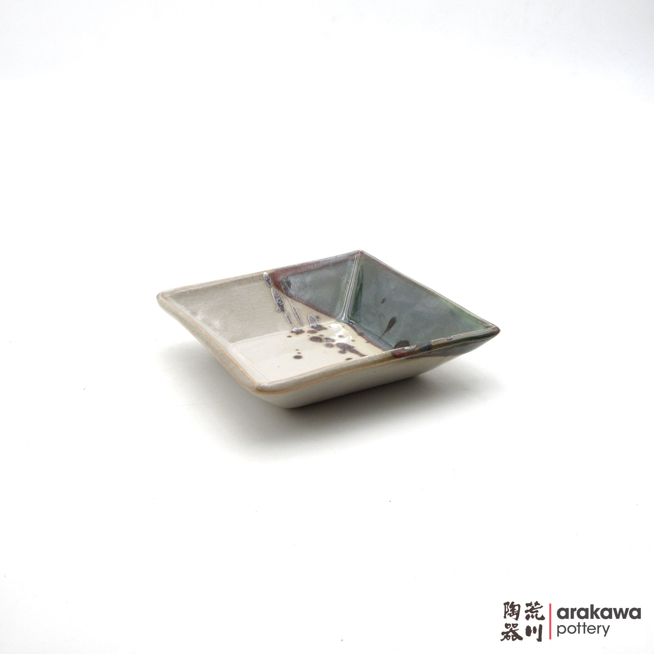 Handmade Dinnerware Square Dish (M) Side Dish 0519-145 made by Thomas Arakawa and Kathy Lee-Arakawa at Arakawa Pottery